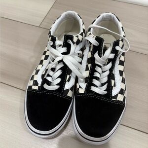 Vans Classic Black and White Checkered Shoes